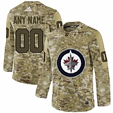Winnipeg Jets Camo Men's Customized Adidas Jersey,baseball caps,new era cap wholesale,wholesale hats